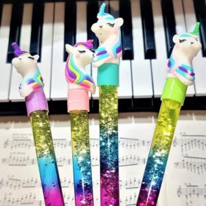 Unicorn Water Glitter Gel Pen  Stylish Pen for Girls / Glitter pens / Unicorn pens / pens for Kids /Pen for Girls Unicorn Pen for Girls (1 PC) - Image 2