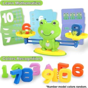 Frog Balancing Weight Machine with Mental Math Kit | Cool Math Games,Fun Interactive Children's Birthday Gifts, STEM Learning Education Kids Preschool Toys for Boys Girls - Image 1