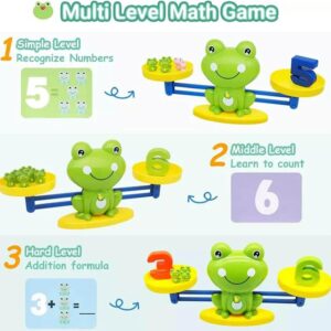 Frog Balancing Weight Machine with Mental Math Kit | Cool Math Games,Fun Interactive Children's Birthday Gifts, STEM Learning Education Kids Preschool Toys for Boys Girls - Image 2