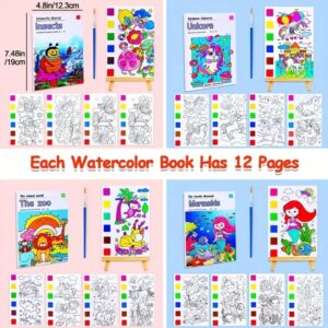 Watercolor Illustration Painting Book 12 Pages (Random Designs) - Image 2