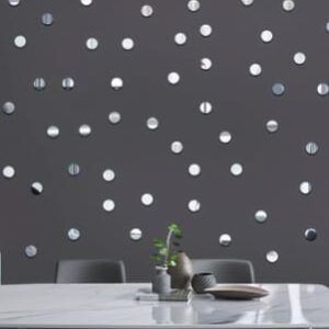 50pcs Acrylic Mirror dott Shape Stickers| Sticker Wedding Decoration Acrylic Mirror - Image 1