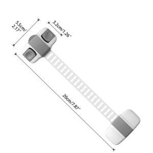 Adjustable Multi purpose lock Child Safety Cabinet Lock Protector Drawer Door Cabinet Lock Plastic Protection Kids Safety Door Lock - Image 5