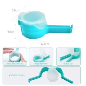 Food Sealing Clip with Discharge Nozzle Plastic Bag Moisture Sealing Clamp Food Saver Kitchen Snack Tool (Random Color) - Image 3