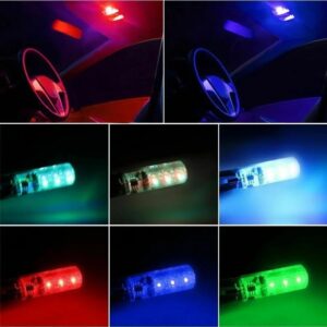 SMDs LED Car Parking Light Bulbs Pair Remote Control - Image 4