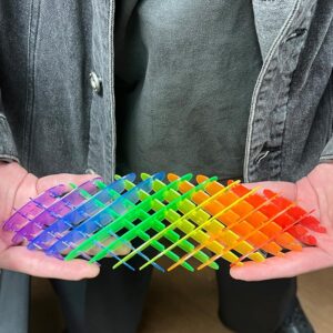 Rainbow Colors Worm Fidget Toy Sensory Stress Anxiety Relief Toys for Adults and Children - Image 3