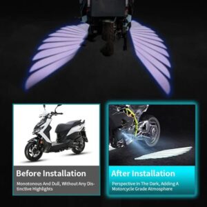 Angel Wing Light Dynamic Projection Lamp Universal Car Rear View Mirror Side Mirror  (2 Pcs) - Image 5