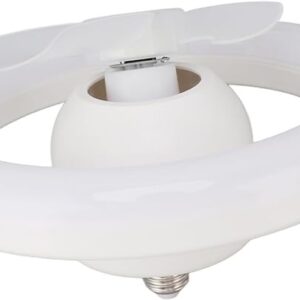 360? Rotating Socket Ceiling Fan with Light and Remote - Image 4