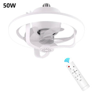 360? Rotating Socket Ceiling Fan with Light and Remote - Image 5