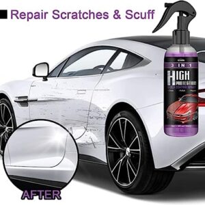 3 in 1 High Protection Quick Car Coating Spray, Ceramic Car Coating Spray Crystal Coating for Car Wax Spray Plastic Parts Refurbish Agent Car Hand Spray (100 ml) - Image 5