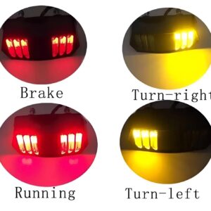 Universal Motorbike Back Light With Indicator DRL Audi Style - Image 1