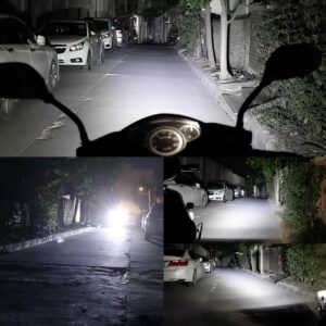 2PCS Work Lights 6 LED Motorcycle Headlight Spot Light Waterproof Super Bright Auxiliary Scooters Universal 12v Led Bar - Image 1