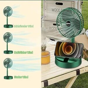 Rechargeable - Portable Telescopic Folding Fan Table Desk Fan | 3 Speeds Adjustable height Fan (Random color) - Image 5