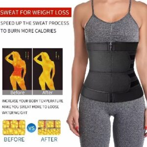 Waist Trainer Belt-Slimming Body Shaper Belts Sport Girdle with two strap - Image 3