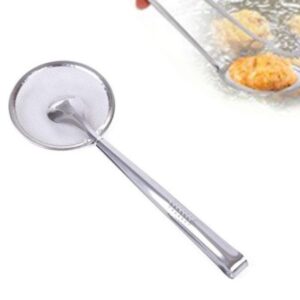 2 IN 1 FRYING TONG | Imported Small Multi-functional 2 in 1 Fry Tool Filter Spoon Strainer With Clip, Oil Frying BBQ Filter Stainless Steel Mesh - Image 5