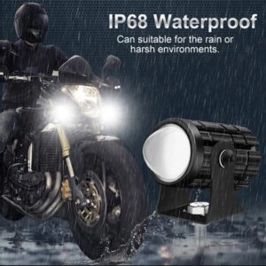 2 pcs Mini drive fog light with ( 3 point ) gift fog light for all bikes With Yellow & white colour . For Bike ,Car , Jeep . - Image 5