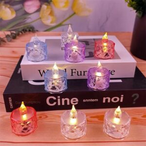 Pack of 12 Warm White Flameless Led Tealight Candle Decorative Battery Operated Tea Lights - Image 5