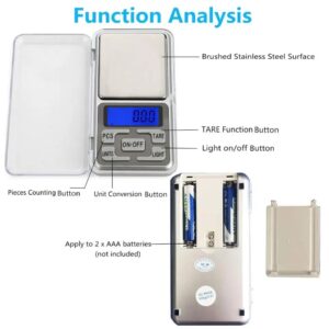 Mini Electronic Scales High Precision Pocket Digital Scale for Gold Sterling Jewelry Balance Gram For Kitchen Scale - Image 5