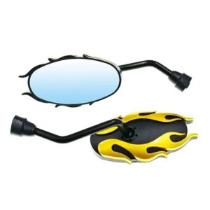 1Pair Motorcycle Universal Side Rear View Mirrors Back Side Mirrors For Dirt Bike honda Yamaha Kawasaki Suzuki TaoTao Lifan (Random Color) - Image 4