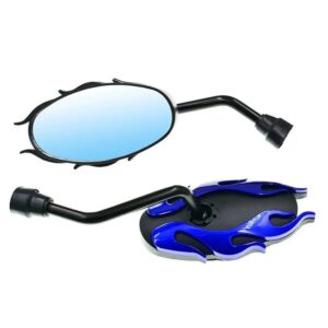 1Pair Motorcycle Universal Side Rear View Mirrors Back Side Mirrors For Dirt Bike honda Yamaha Kawasaki Suzuki TaoTao Lifan (Random Color) - Image 3