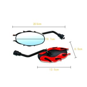 1Pair Motorcycle Universal Side Rear View Mirrors Back Side Mirrors For Dirt Bike honda Yamaha Kawasaki Suzuki TaoTao Lifan (Random Color) - Image 2