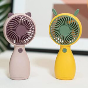 cartoons Handheld Cooling Mini rechargeable fan   (Random design and color) - Image 3