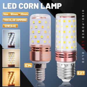 E14 LED Corn Light Lamp Bulb | 3 in 1 light modes Chandelier, Candle LED Light For Home & Decoration - 12W/16W - Image 1
