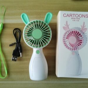 cartoons Handheld Cooling Mini rechargeable fan   (Random design and color) - Image 4