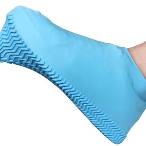 Rain Boot Thicken Waterproof Silicone Gel Shoe Cover Rain (Color random) - Image 3