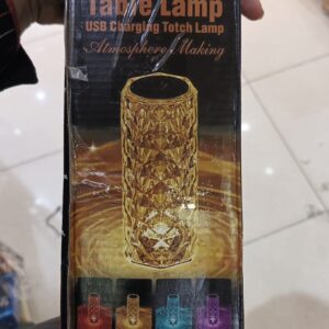 Diamond Rose Crystal Lamp 16 Color Changing ( with remote) Touch Lamp USB Rechargeable - Image 4