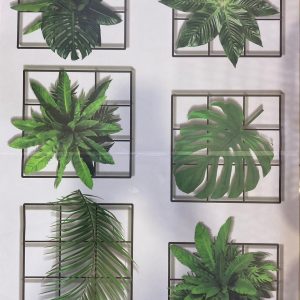 3D Green Plant Wall Sticker, 3D Effect Tropical Vivid Green Plants Wall Stickers for Living Room, Bedroom (Random Design) - Image 4