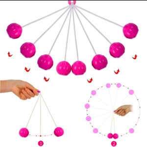 12 packet tak tak clacker ball | china ball | pack of 12 pair ( 24 balls ) for kids and adults (Random Color) - Image 4