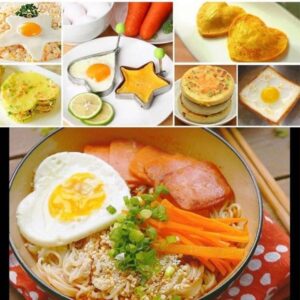 Pack of 4 Egg Shaper Kitchen Tools Star, Heart, Round, Flower Shaped Stainless Steel -  (random color ) - Image 4