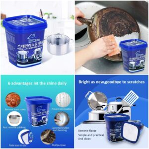 Stubborn Stains Cookware Cleaner | Kitchen Washing Pot Dish Bottom | Cookware Cleaning Paste 500gm - Image 5