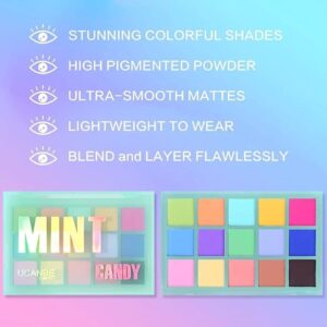 UCANBE MINT Macron Candy 15 Color Eyeshadow Palette. - Image 1