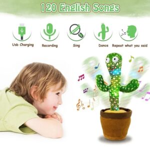 DANCING CACTUS TOY with mufler hat (RECHARGEABLE) (with box) - Image 4