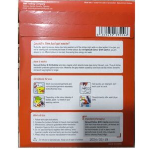 Sprouutt Color Grabber - 8 Sheets Stain Remover | Protects Laundry From Color Runs or Bleeds | Color Catcher, Dye Trapping Sheet - Image 3