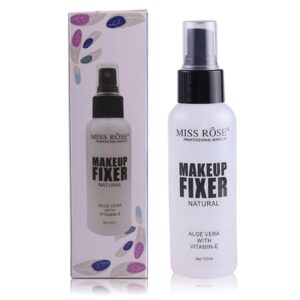 Miss Rose Makeup Fixer ? Spray With Natural Aloe Vera With Vitamin E Professional Makeup Fixer Makeup Fixer - Image 1