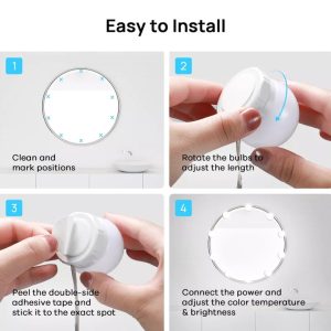 Vanity Mirror Lights ? Usb Vanity Lights Makeup Lighting 10 Dimmable Light Bulbs - Image 4