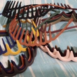 (pack of 2 ) Comb plastic  hair bands Plastic Non Slip Wave Hairbands, Womens Comfortable Head Bands (random color) - Image 3