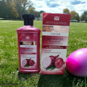 "Wellice Onion Anti Hair Loss Shampoo - Strengthening & Nourishing Formula for Thicker, Fuller Hair - Image 3