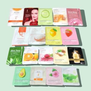 Pack of 6 Random Sheet Masks - Hydrating, Brightening, and Nourishing - Image 4