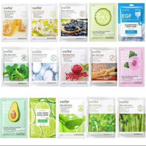 Pack of 6 Random Sheet Masks - Hydrating, Brightening, and Nourishing - Image 1
