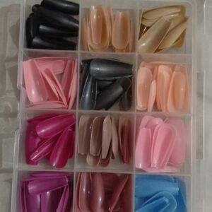 144 Pcs Nails Box Artificial Nails Pack + 1 Nail Glue - Image 4