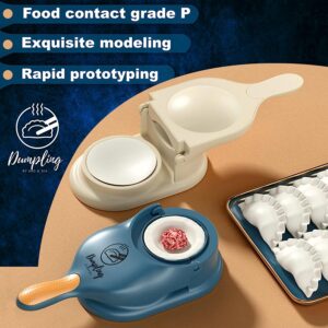 (NW000200) 2 in 1 Dumpling Wrapper Tool Food Grade Manual Dumpling Maker Mold - (Random color) with box - Image 3