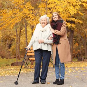 Portable Folding Walking Stick with Led Light & Aluminium Handle For Adults or old Peoples Black - Image 4