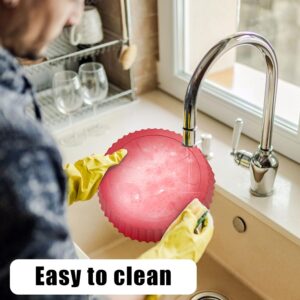 (1 pcs )Air Fryer Tray Silicone Liners | Silica Gel Baking Tray | Silicone Round Air Fryer Liner With Handle Non-stick Heat Resistant (Random color) - Image 5