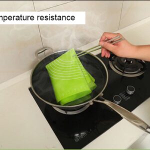 Big Size Silicone Baking Roti Mat With Measurements Heat Resistant Cookie Sheet Oven Liner | Non Stick Flour Rolling Mat | Baking Mat Kneading Dough Pad (Random Color) - Image 5