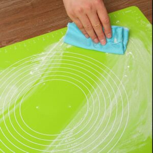 Big Size Silicone Baking Roti Mat With Measurements Heat Resistant Cookie Sheet Oven Liner | Non Stick Flour Rolling Mat | Baking Mat Kneading Dough Pad (Random Color) - Image 4