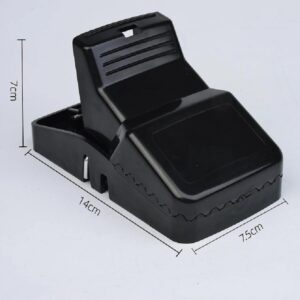 Best Seller  Catcher Automatic Spring Reusable Plastic Black Rat Mice Mouse Traps - Image 4