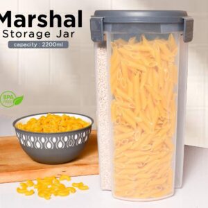 3 in 1 Transparent Air Tight Container with 3 Partitions - Image 1